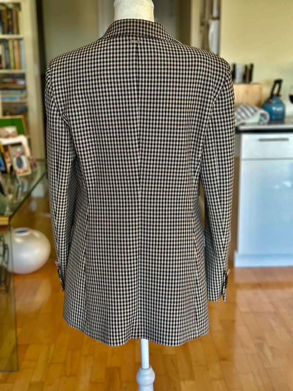 Never worn BOSS Jubeka 10250946 Houndstooth Check Blazer — Women’s US 8 - Picture 5 of 11